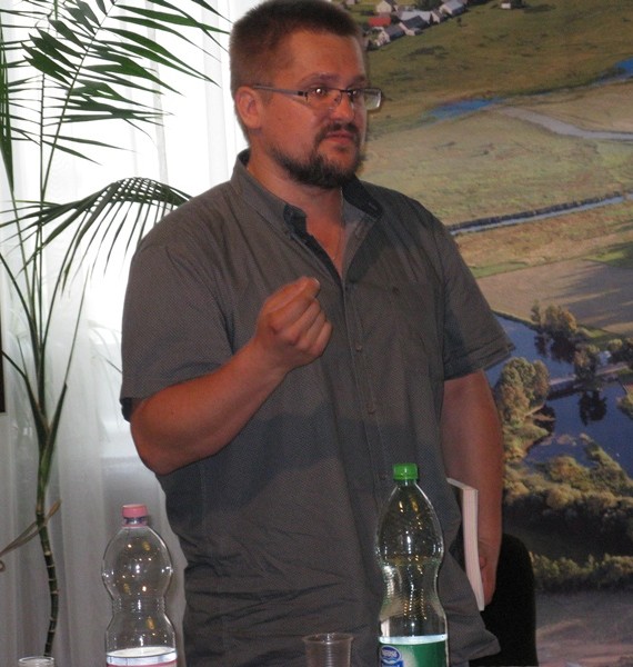 O książce opowiadał Grzegorz Ryżewski (Fundacja Biebrzańska)